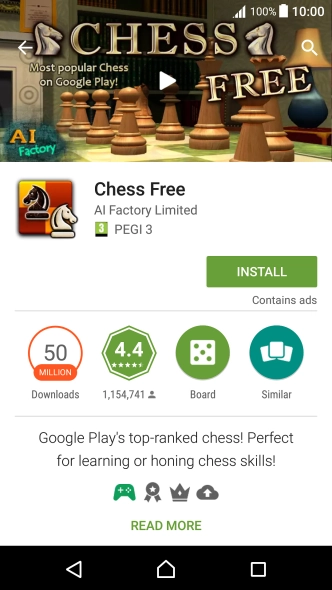 Press INSTALL and follow the instructions on the screen to install the app.