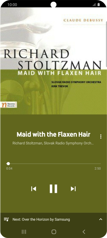 Press arrow right to go to the next audio file.