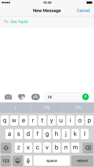 Press the camera icon.