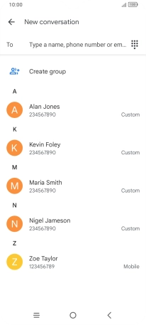 Press the field next to 