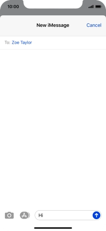 Press the send icon.