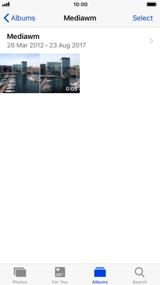 Hard press and hold the required picture until a pop-up menu is displayed.