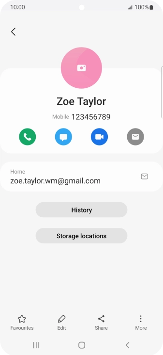 Press the call icon.