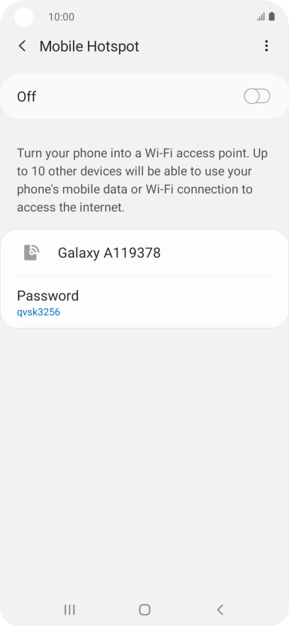 Press the menu icon.
