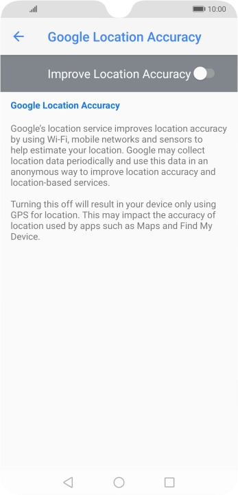 If you press the indicator next to 