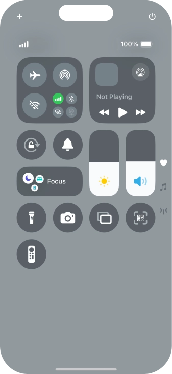 Press the sound mode icon to turn silent mode on or off.