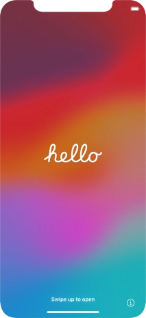 Slide your finger upwards starting from the bottom of the screen.