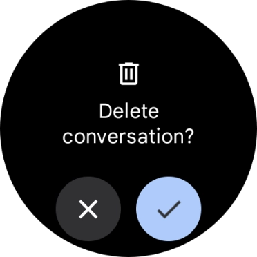 Press the confirm icon.