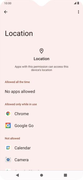 Press the required app.