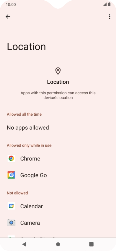 Press the required app.