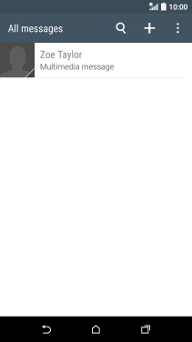 Press the menu icon.