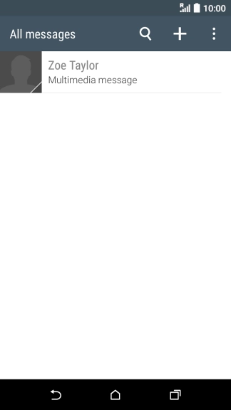 Press the menu icon.