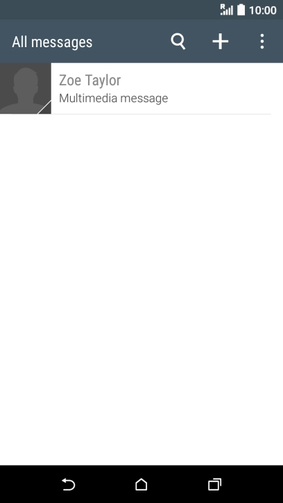 Press the menu icon.