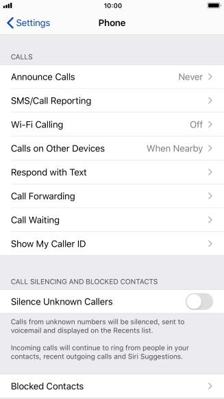 Press Announce Calls.