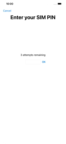 If your SIM is locked, key in your PIN and press OK.