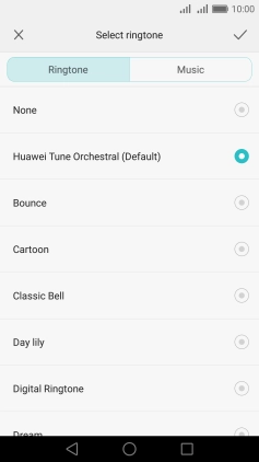 Press the required ring tones to hear them.