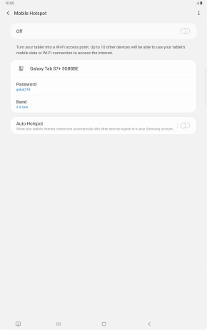 Press the menu icon.