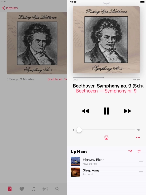Press arrow right to go to the next audio file.