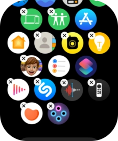 Press the delete icon next to the required app.