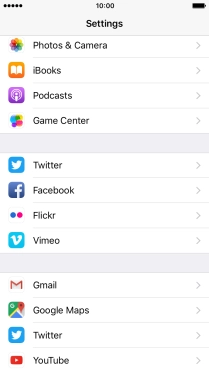 Press the required social network and follow the instructions on the screen to log on and copy the contacts.