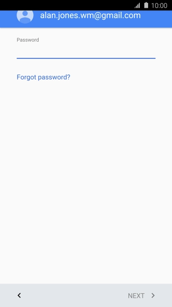 Press the field below 