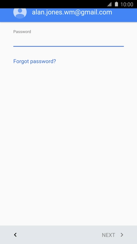 Press the field below 