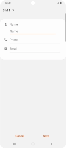 Press the address book drop down list.