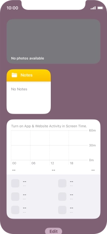 Press and hold the required Widget Stack.