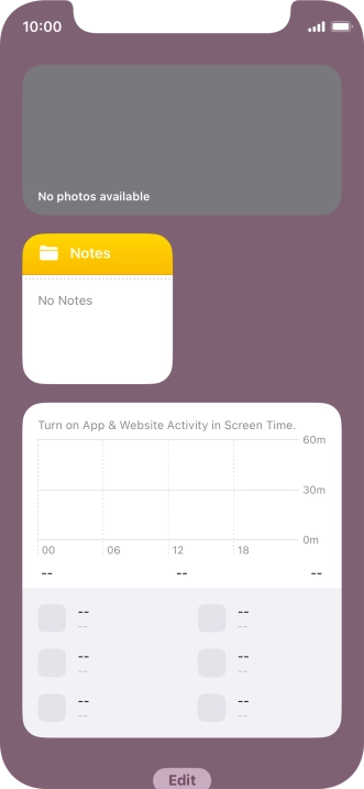 Press and hold the required Widget Stack.