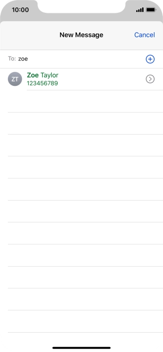 Press the required contact.
