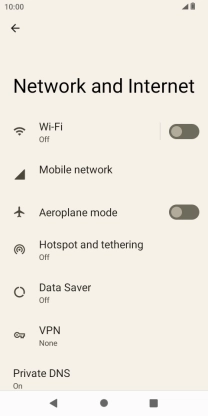 Press Hotspot and tethering.