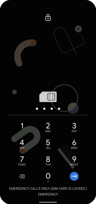 If you're asked to key in your PIN, do so and press the confirm icon.
