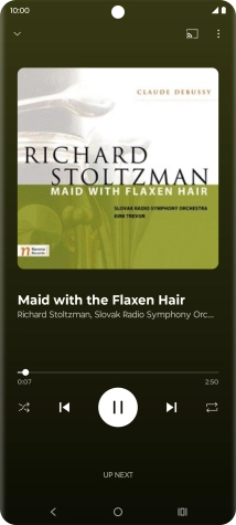 Press arrow right to go to the next audio file.