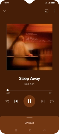 Press arrow right to go to the next audio file.