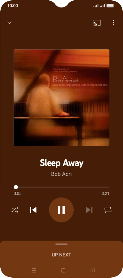 Press arrow right to go to the next audio file.
