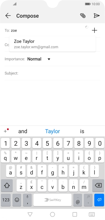 Press the required contact.
