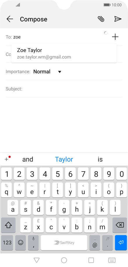 Press the required contact.