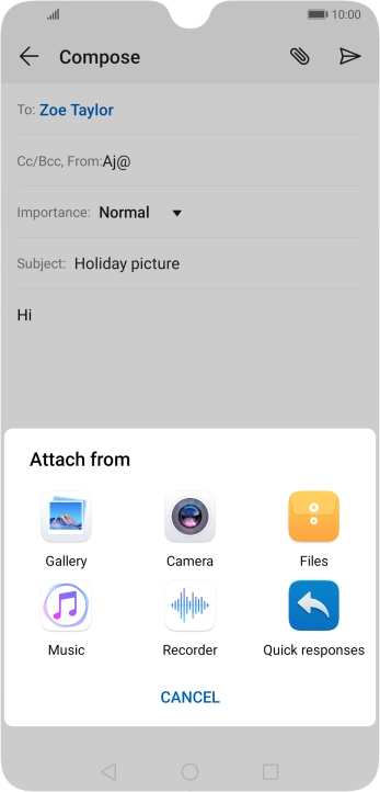 Press Files and go to the required folder.