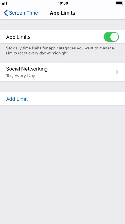 Press the required category.