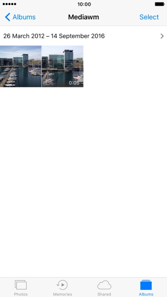 Hard press and hold the required picture until a pop-up menu is displayed.