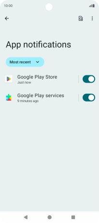 Press the drop down list.