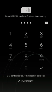 If you're asked to key in your PIN, do so and press the confirm icon.