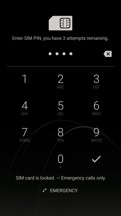 If you're asked to key in your PIN, do so and press the confirm icon.