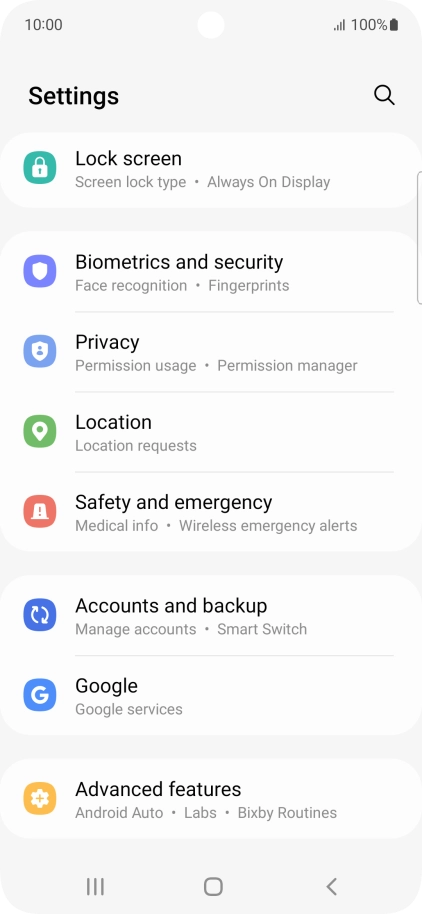 Press Accounts and backup.