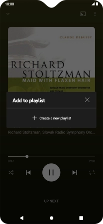 Press Create a new playlist.