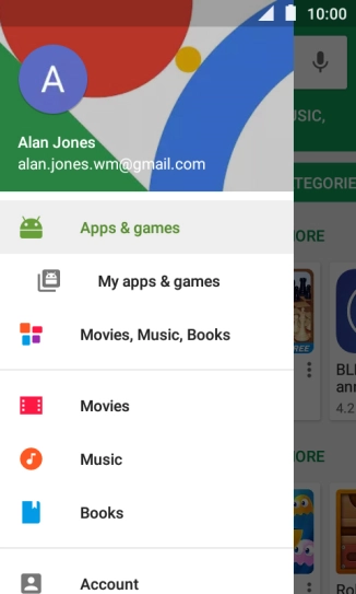 Press My apps & games.