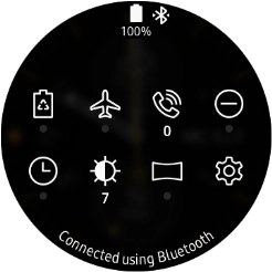 Press the required function to open an application or turn the function on or off.