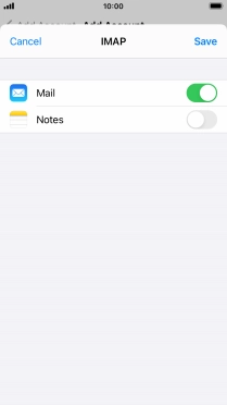 Press Save. Your email account has now been set up. To select more settings for incoming and outgoing server, proceed with the following steps.
