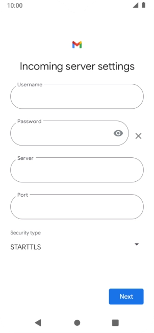 Press the field below 