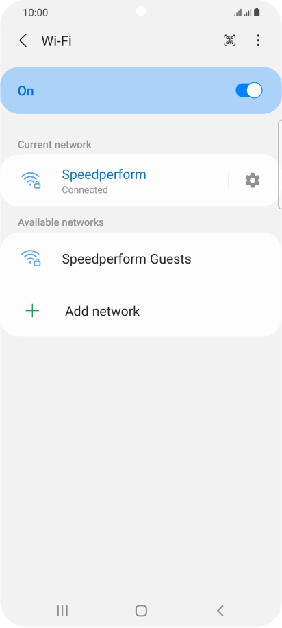 Press the Home key to return to the home screen.